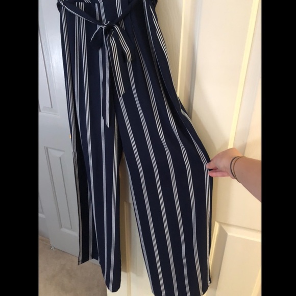 Navy and White Jumpsuit - Picture 3 of 8